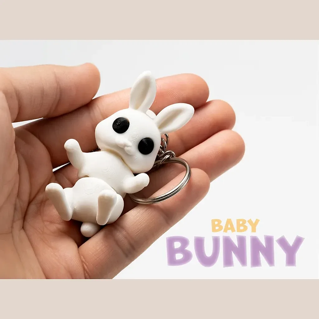 Baby Bunny Keychain — image 1