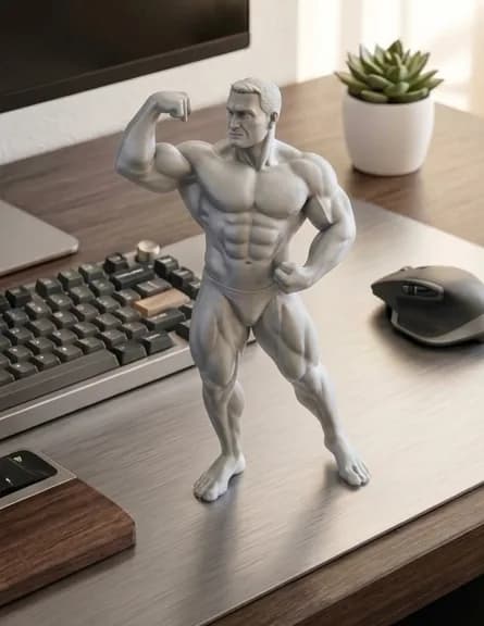Iron Legend Sculpture — image 1